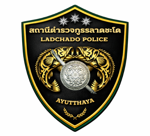 สถานีตำรวจภูธรลาดชะโด logo